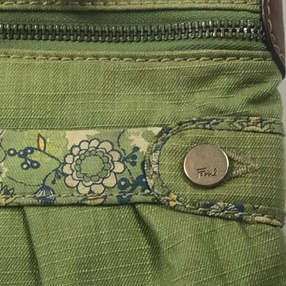 RARE FOSSIL VINTAGE ORIGINAL CANVASS AND LEATHER CROSSBODY WOMEN’S BAG - Picture 9 of 16